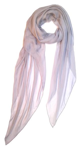 Scarf 100% Silk Paj unicolour grey